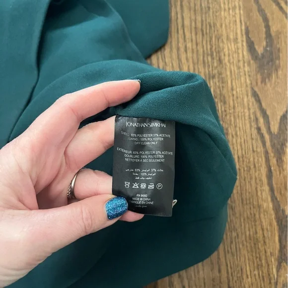 NWOT Jonathan Simkhai Katharine Diamante Embroidery Cutout Mini Dress Green  - wordpress2504942.home.pl
